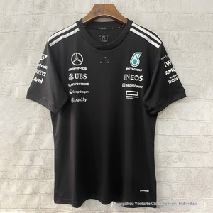 25 Nouvelles combinaisons de course F1 Mercedes pour Martini McLaren Combinaisons de course moto Manches courtes Polyester/Coton T-<span class=keywords><strong>shirt</strong></span> de sport unisexe - Product Image 4