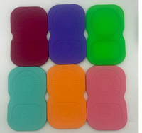 Boîtes à goûter en acier inoxydable à 2 compartiments avec couvercles, boîte à lunch réutilisable, contenants à double compartiment pour vinaigrette, 5,3 oz