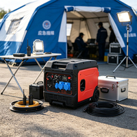 Générateur à essence silencieux 6,2 kW à faible bruit, portable, avec roues et dispositif anti-échauffement pour usage commercial