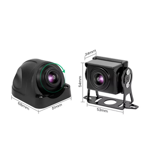 7 pouces Quad Split Screen Caméra de recul 4 canaux DVR Moniteur BSD AI Détection d'obstacles pour piétons <span class=keywords><strong>Carte</strong></span> TF Compatible pour camion - Product Image 6