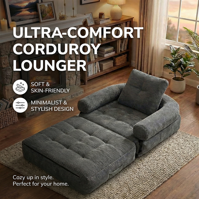 Simple and Modern High-density Compressed Modular Sofa for Living Room, Vacuum-packed, and Household Furniture Bed