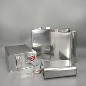 <span class=keywords><strong>Bidon</strong></span> rectangulaire en métal, 0,35 L à 5L, boîte de conserve pour huile moteur intérieure et extérieure de style F sans doublure - Product Image 5