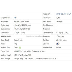 Módulo de Componente Electrónico EL640.480-AG1 ET LP para Pantallas de Señalización Digital - Product Image 3