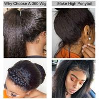 Cheveux Brésiliens en Gros 360 Full pour Perruque, Vierge Remy Noir Naturel Transparent pour Perruque Invisible Kinky Straight Yaki