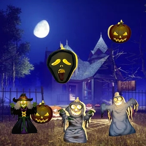 Halloween Pumpkin Skull <strong>Bat</strong> Ghost String Lights Manual DIY Usb String Lights Halloween Battery Halloween Led Lights <strong>Lamp</strong> - Product Image 2