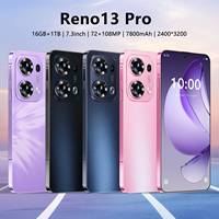 Teléfono Inteligente Reno13 Pro, Batería de Larga Duración de 7800mAh, Pantalla de 7.3 Pulgadas, 16GB+1TB, Reconocimiento Facial, Doble SIM, GPS para Capturar y Navegar