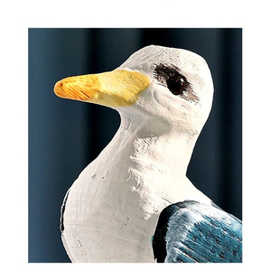 Sculpture murale en bois écologique représentant un oiseau de la <span class=keywords><strong>mer</strong></span> Méditerranée, faite à la main, HYS17, pour la chambre des enfants, l'étagère, le meuble TV, cadeau pour la maison - Product Image 6