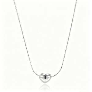 Collar Minimalista <span class=keywords><strong>de</strong></span> Acero Inoxidable Chapado en Oro <span class=keywords><strong>de</strong></span> 18K con Colgante <span class=keywords><strong>de</strong></span> Corazón para Mujeres y <span class=keywords><strong>Niñas</strong></span> - Product Image 3