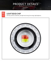 DXZ 5" 42LED 27W Certifié CE 9V-80V Phare de travail carré à large vue pour tout-terrain Blanc pour 4x4 ATV UTV Garantie 1 an