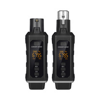 Émetteur et récepteur sans fil UHF XLR avec alimentation fantôme 48V pour microphone et guitare
