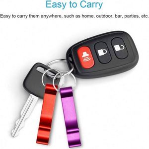 Wholesale <b>Mini</b> Metal Bottle Opener Keychain Portable Pocket Beer Bottle Opener Key Ring - Product Image 4