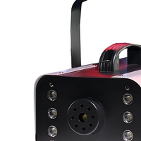 Machine à fumée portable 1200W, générateur de fumée avec 6 LED RGB, télécommande, boîtier métallique pour fêtes, scènes, mariages