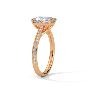 Bague en diamant de culture en platine 950 pour collections de bijoux de fiançailles de créateurs, collections nuptiales et cadeaux d'anniversaire de mariage - Product Image 3
