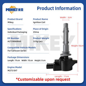 MIKEY A2729060060 Carlsson CGL45 Lorinser G60L ML500 S300L S500L Foton Xinkai Sprinter Vito için UF535 için Ateşleme Bobini - Product Image 3