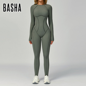 Yoga <span class=keywords><strong>unitard</strong></span> với cắt ra trở lại màu khối thiết kế Phụ nữ đường viền tập thể dục mặc thoáng khí Yoga bodysuit tiên tiến đào tạo Phiên - Product Image 4