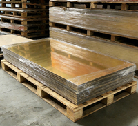 Vente en gros usine – Feuille acrylique miroir dorée PMMA de 1 mm, 2 mm, 3 mm, réfléchissante, découpable, couleurs personnalisables pour la décoration et la signalétique