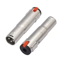 Adaptateur audio verrouillable 1/4 TRS femelle vers XLR mâle 3 broches, adaptateur symétrique 6,35 mm vers XLR pour microphones