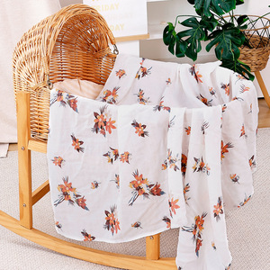 Coperta Avvolgente in Morbida Garza di Cotone a Maglia del Produttore 700 Stampe Doppio Strato 200 Fili Tinta Unita Biancheria da Letto Festival Regali per Neonati - Product Image 5