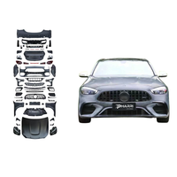 Nouveau kit carrosserie complet Pharri pour Mercedes Classe C W205 2015-2021, mise à niveau 2022+ W206 C63 AMG, capot, ailes, phares, pare-chocs, garantie 1 an