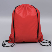 Sac à dos à cordon en polyester imperméable, sac de sport publicitaire tendance pour marathon, sac en tissu à cordon