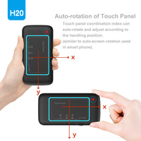 Keyboard Mini Nirkabel H20 Touch Backlit Matte dengan Touchpad dan Air Mouse LED Infrared Learning Fly Desktop