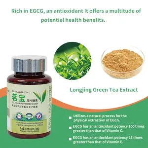 Çay hazine Premium EGCG çay polifenol Tablet şeker: kardiyovasküler sağlık ve Anti-Aging faydaları için gelişmiş formülü