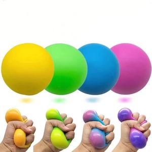 6CM Novelty TPR Colorful Flour <b>Squishy</b> Squeeze Ball Toys for Stress Relief Hands-on Skill Development for Kids - Product Image 1