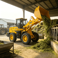Pala Gommata da 16 Tonnellate con Benna da 3 Metri Cubi per Lavori di Carico Materiali Voluminosi in Edilizia e Agricoltura