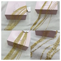 Collier chaîne cubaine personnalisée en cuivre plaqué or 14 carats, style hip-hop, vente en gros de bijoux XUPING
