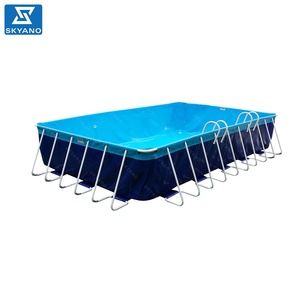 <span class=keywords><strong>Piscina</strong></span> <span class=keywords><strong>desmontable</strong></span> de acero con marco de Metal, grande, comercial, para Parque Acuático sobre el suelo - Product Image 6