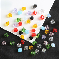 Perles en verre transparent à facettes en vrac, perles bicones, pour vêtements et bijoux, 2 mm, 3 mm, 4 mm, perles en cristal bicones pour la couture