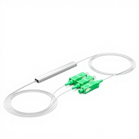 SC/APC Optical Splitter 1:2 24816 Radio TV PLC Tipe Diferensial 0.9 Serat Telanjang FC Tabung Baja Mini DIMAN 1*2 SC/APC