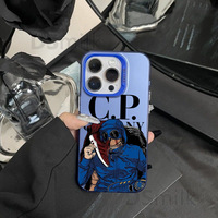 Coques de Téléphone Portable Antichoc Couleur Tendance Personnalisée, Inspirées par CP Company, pour iPhone 16 15 14 13 12 11 Pro Max Plus