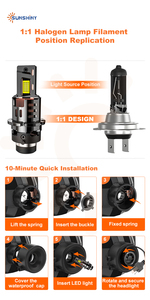 Kit de conversion HID vers <span class=keywords><strong>LED</strong></span> Sunshiny D1S D2S D4S D5S D8S, conception 1:1, Plug and Play, sans erreur Canbus, ampoules de phares de voiture, qualité usine - Product Image 6