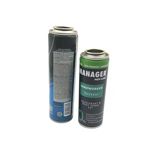 High quality Distributor and manufacturer of aerosol tin cans, Cmyk printing with golden lacquer inside