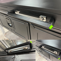 Système de rangement pour benne de pick-up, boîte à outils coulissante double pour le camping, le overlanding et les équipements de travail