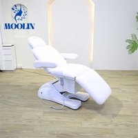 Lit de massage MOOLIN, lit de beauté électrique beige, hauteur réglable, lit de spa de luxe pour salon de beauté, mobilier de spa médical, 3 moteurs