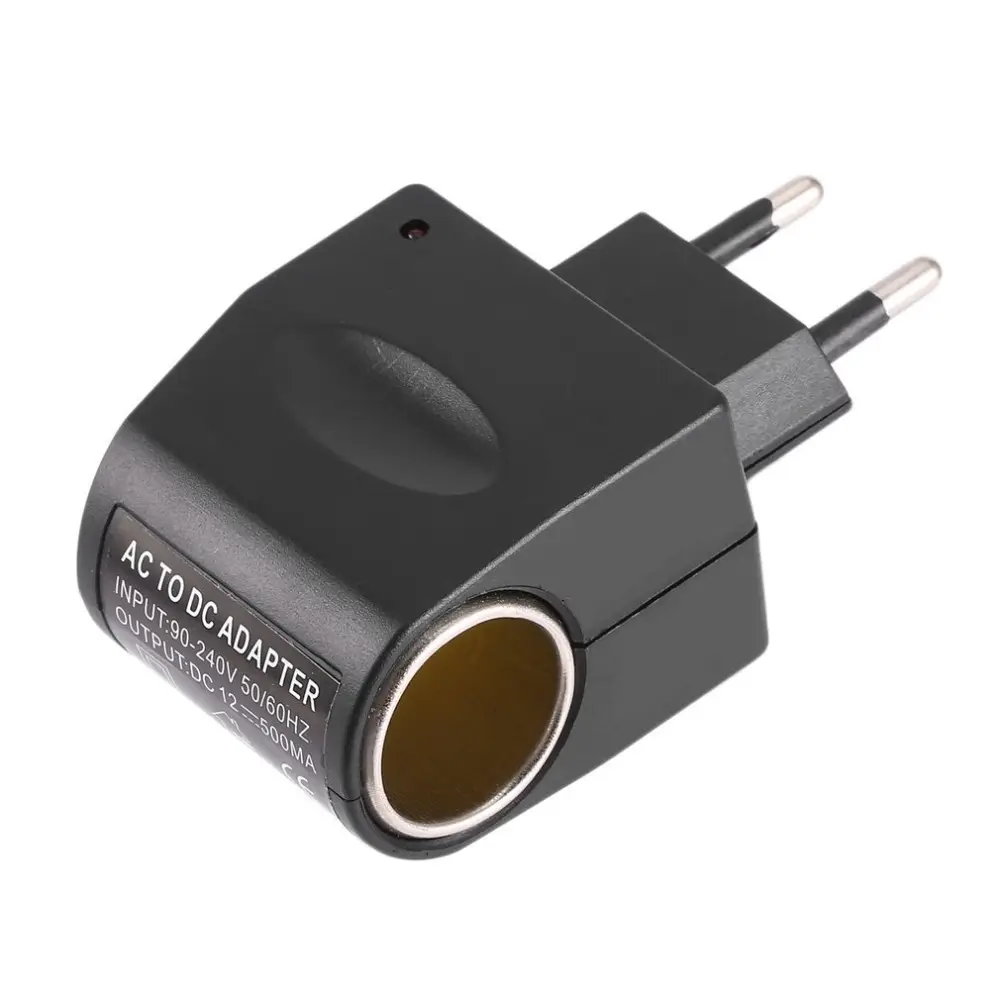 12V 0.5A 6W האיחוד האירופי Plug חם מיני רכב מצית כוח מתאם AC 220V כדי DC ממיר אביזרי רכב באיכות גבוהה