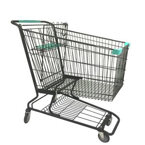 अमेरिकी सुपरमार्केट ट्राली बच्चे की सीट के साथ हाथ तह शॉपिंग ट्रॉली गाड़ी - Product Image 5