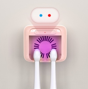 Rechargeable UV <b>Toothbrush</b> Sanitizer Powerful Fan Drying Long <b>Battery</b> Life Soft Night Light Portable Travel Home Bathroom Device - Product Image 1