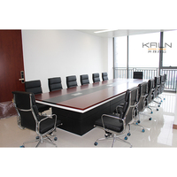 2025 Kaln prix usine fabricant personnalisé meubles de bureau placage grande table de conférence table de réunion matériel vert