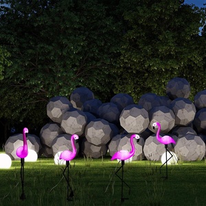 Lumière décorative <span class=keywords><strong>LED</strong></span> solaire en forme de flamant rose, éclairage extérieur, éclairage paysager, montage au <span class=keywords><strong>sol</strong></span>, marche/arrêt automatique - Product Image 4
