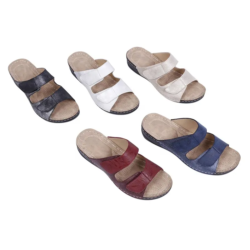 Summer Women Slippers Gladiator Casual Shoes Wedges Platform Beach Mules Ladies Slides Party Sandals