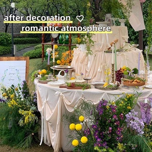 Romantique mariage props gâteau en métal et table de dessert 3 niveaux présentoir démontable pour la décoration de scène - Product Image 3