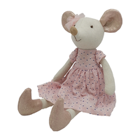 OEM/ODM 2025, fourniture directe par l'usine, cadeaux de vacances, peluche, souris en lin doux, jouets pour enfants pour filles