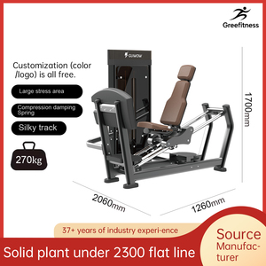Machine de presse de jambe de forme physique de gymnase avec la caractéristique de sélection de charge de goupille - Product Image 2