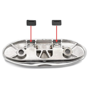 Cleat Plegable para Barco <span class=keywords><strong>de</strong></span> Acero Inoxidable 316, Cleat Abatible para Muelle con Fijación, Crampones <span class=keywords><strong>de</strong></span> <span class=keywords><strong>Amarre</strong></span> - Product Image 5