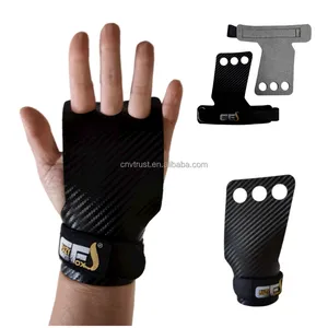 3孔定制体操握把，用于拉起举重身体泵设备、运动、碳纤维健身房手掌保护握把 - Product Image 1