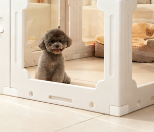 Acryl Kleine Hondenhok Indoor Beweegbare Transparante Kennel Knoopsluiting Solide <span class=keywords><strong>Pet</strong></span> Box Hond Hek Isolatie Dier Thema - Product Image 4