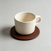 Sous-verres et sets de table classiques en cuir, épaisseur 3 mm, personnalisables, pour éviter les déversements de boissons, écologiques, antidérapants, résistants à l'huile et à la chaleur